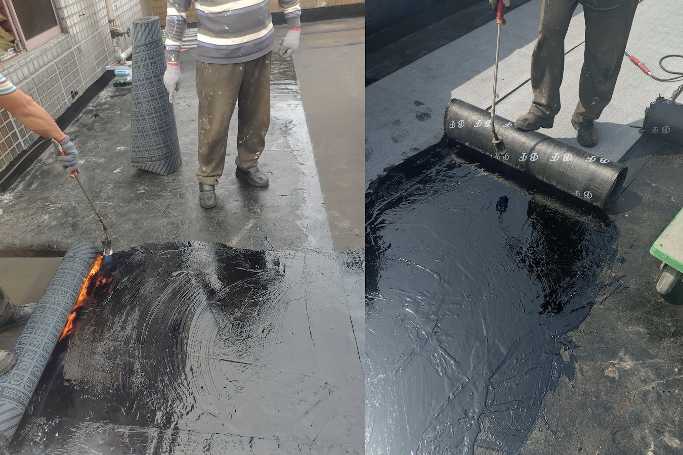 工程實錄：火烤式改質瀝青防水毯施工
